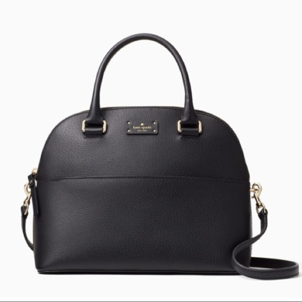Kate Spade Grove Street Carli NWT Black Leather Handbag WKRU4192